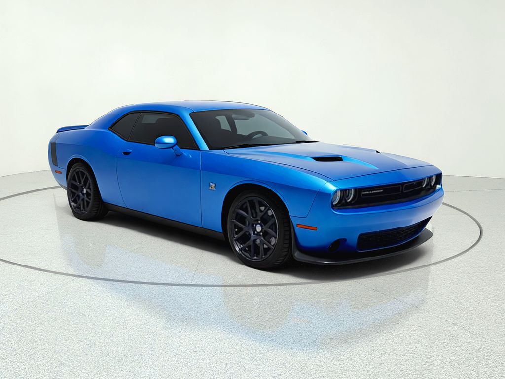 B5 Blue Pearlcoat 2015 Dodge Challenger Coupe Rear-Wheel Drive 6-Speed Manual