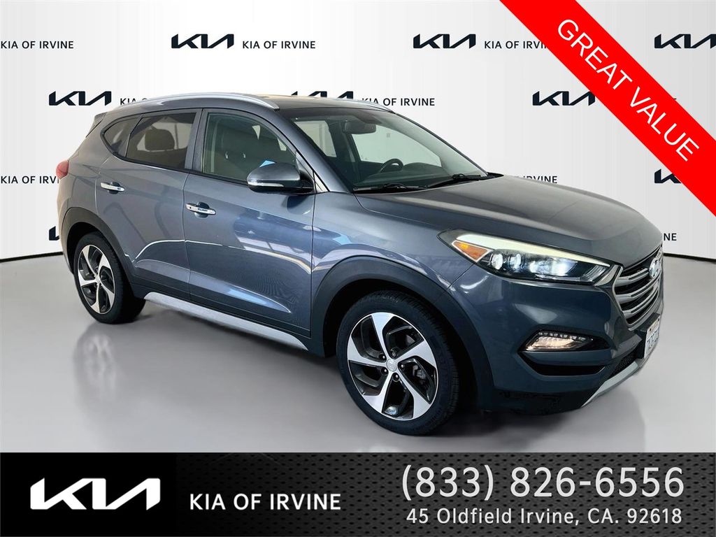 Coliseum Gray 2017 Hyundai Tucson SUV / Crossover Front-Wheel Drive 7-Speed Automatic
