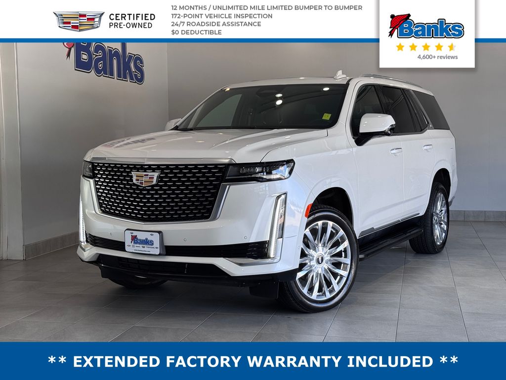 Crystal White Tricoat 2023 Cadillac Escalade Premium Luxury 4WD SUV / Crossover Four-Wheel Drive Automatic