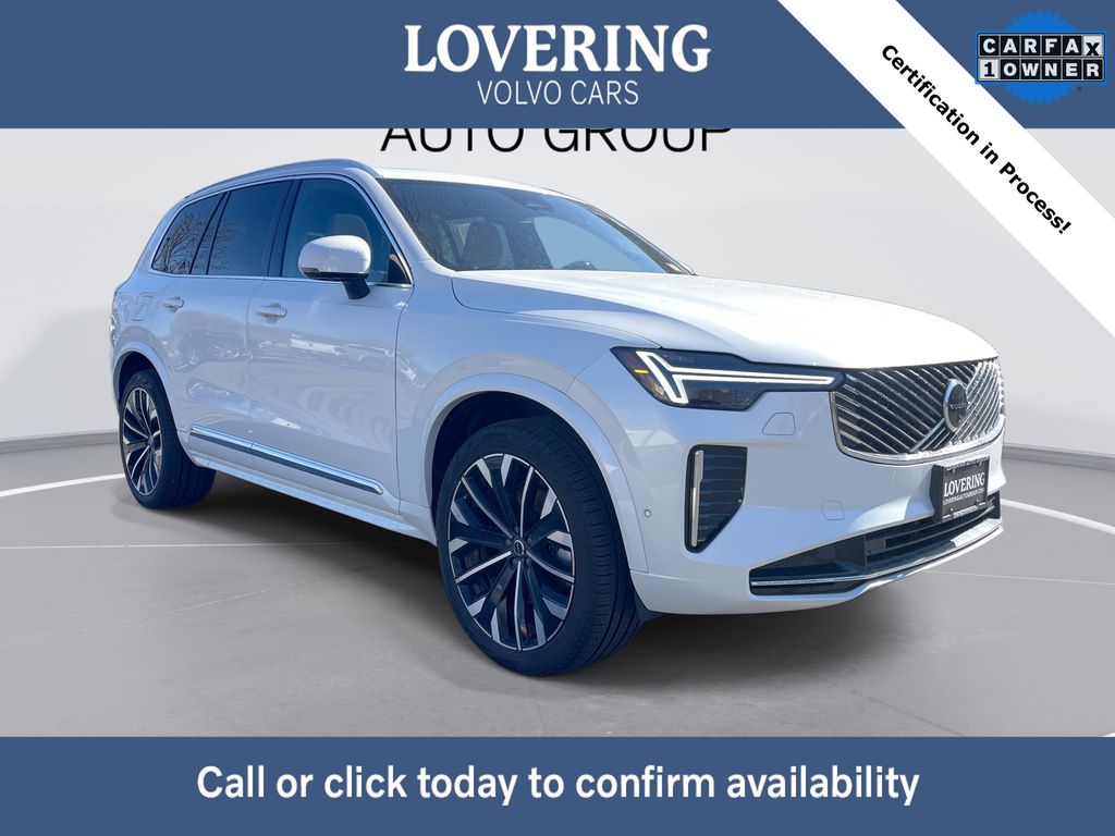 Crystal White Metallic 2025 Volvo XC90 B6 Plus Bright Theme 7-Passenger AWD SUV / Crossover All-Wheel Drive Automatic