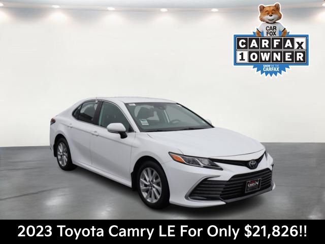 White 2023 Toyota Camry LE AWD Sedan All-Wheel Drive 8-Speed Automatic