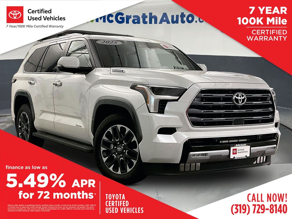 White (Wind Chill Pearl) 2025 Toyota Sequoia SUV / Crossover Four-Wheel Drive Automatic