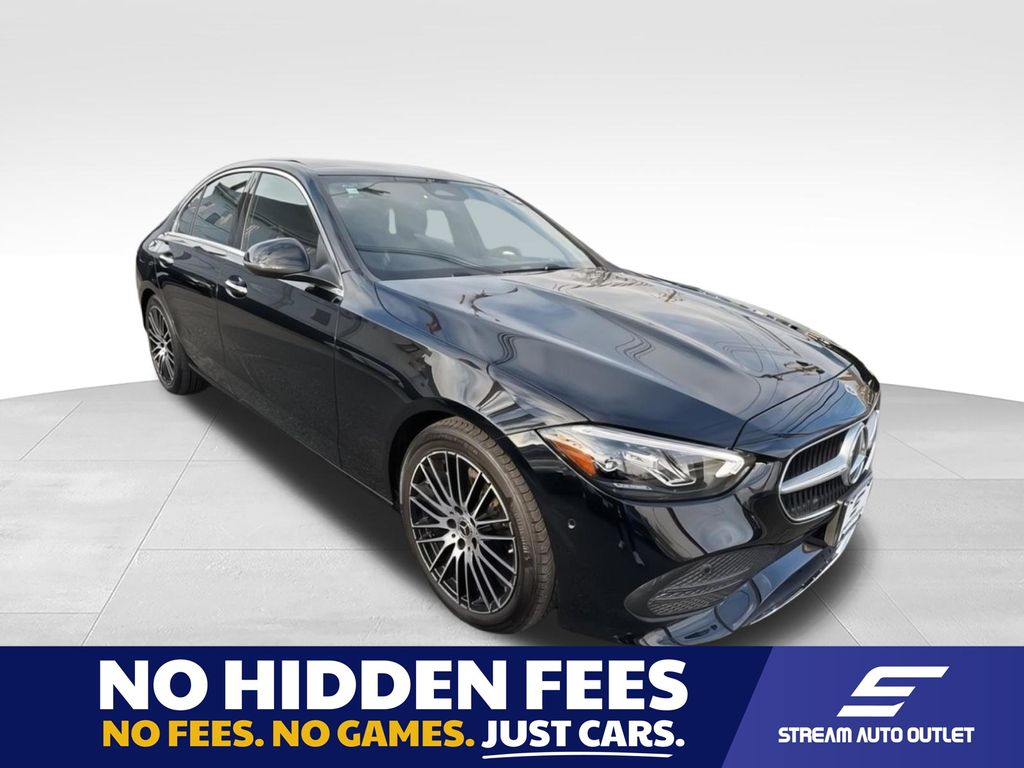 Black 2025 Mercedes-Benz C-Class Sedan All-Wheel Drive 9-Speed Automatic