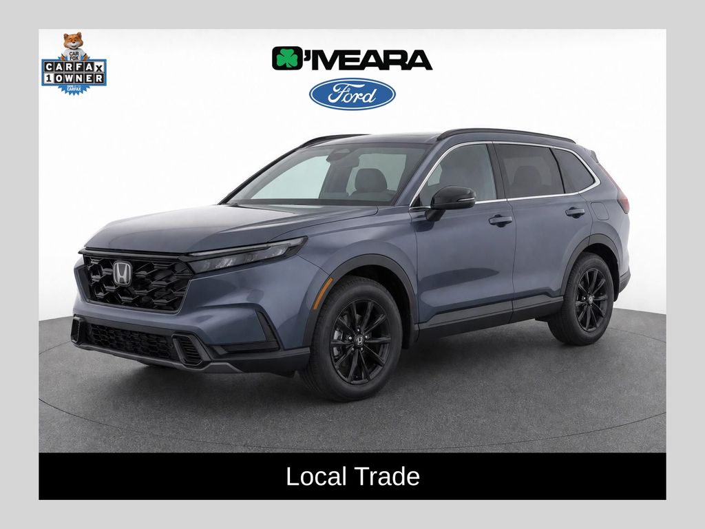 Meteorite Gray Metallic 2023 Honda CR-V Hybrid SUV / Crossover Front-Wheel Drive Continuously Variable Transmission