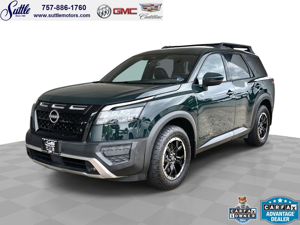 Obsidian Green Pearl/Super Black 2024 Nissan Pathfinder SUV / Crossover All-Wheel Drive 9-Speed Automatic