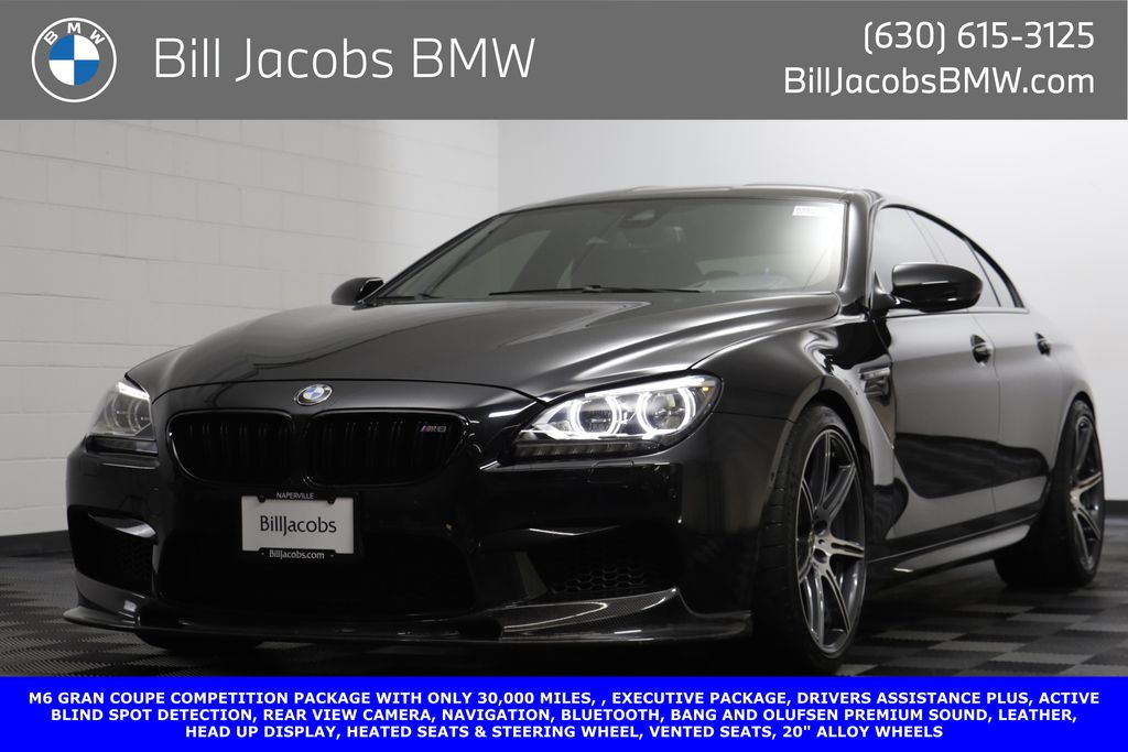 Black Sapphire Metallic 2014 BMW M6 Gran Coupe RWD Sedan Rear-Wheel Drive Automatic