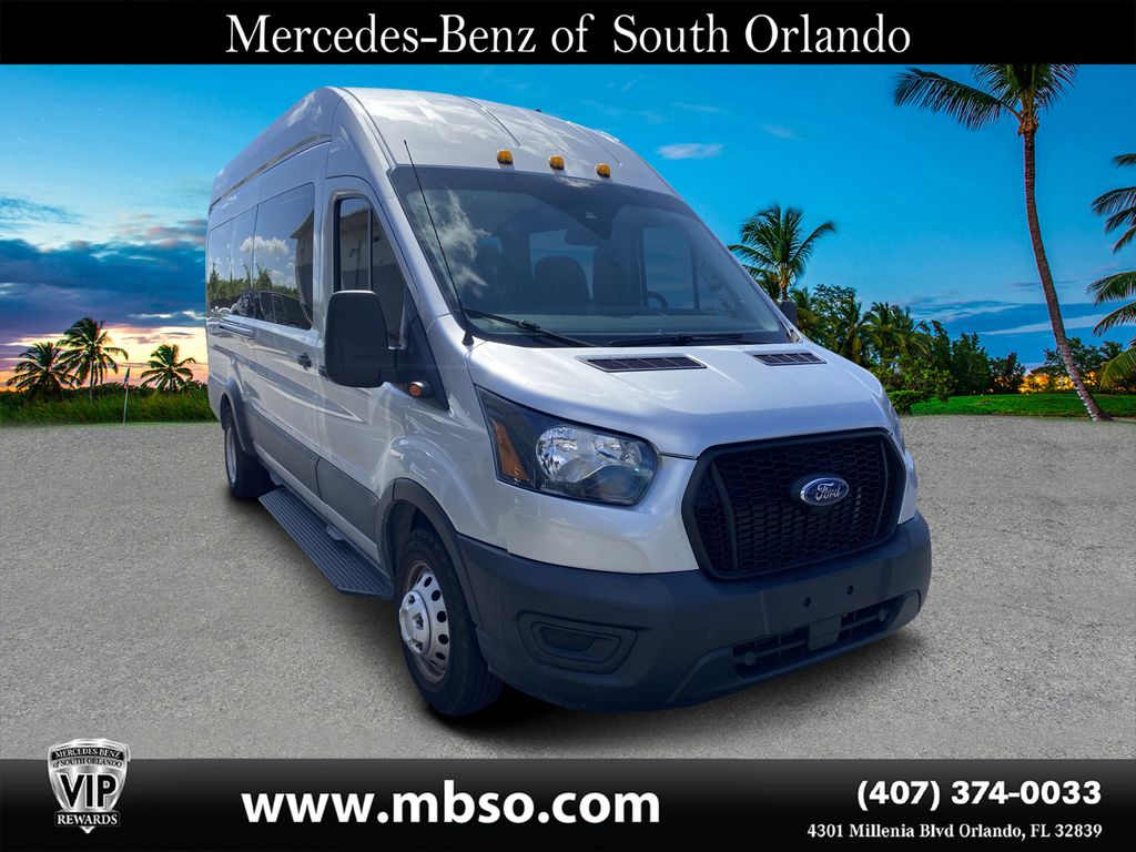 Ingot Silver 2022 Ford Transit Passenger Van Rear-Wheel Drive