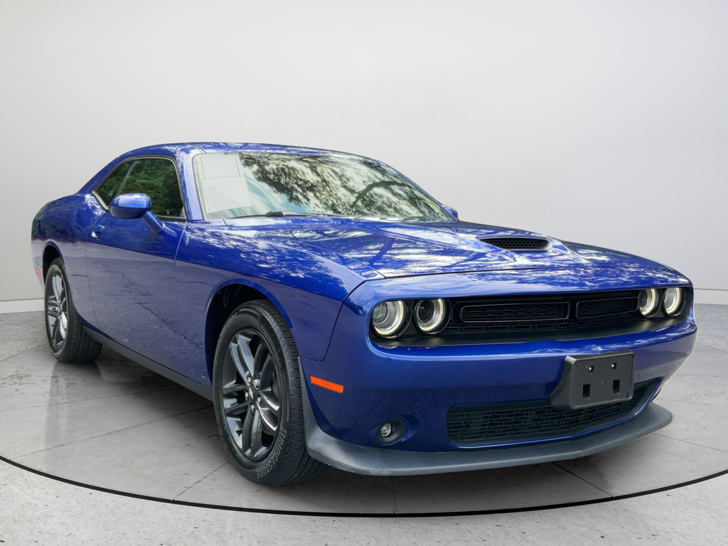 Indigo Blue 2019 Dodge Challenger Coupe All-Wheel Drive 8-Speed Automatic