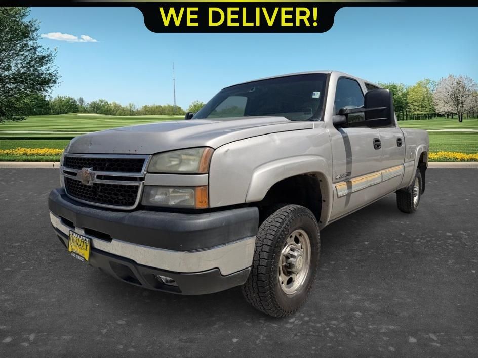 Brown (Tan) 2006 Chevrolet Silverado 2500HD LS Crew Cab 4WD Pickup Truck Four-Wheel Drive 5-Speed Manual Overdrive