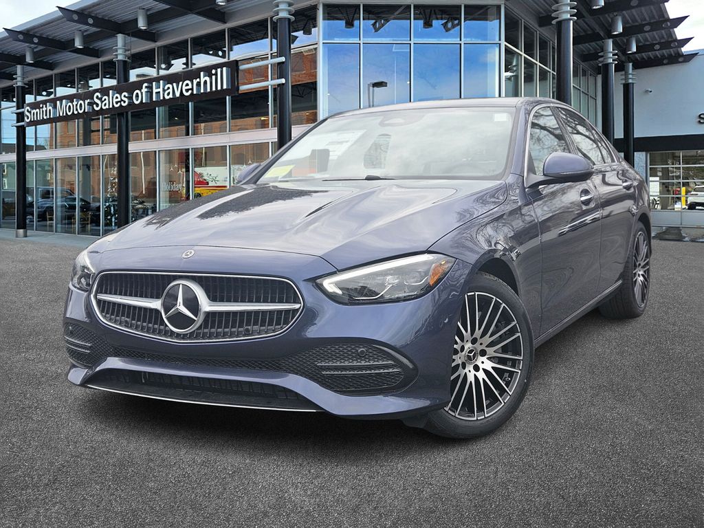 Twilight Blue 2026 Mercedes-Benz C-Class Sedan All-Wheel Drive 9-Speed Automatic