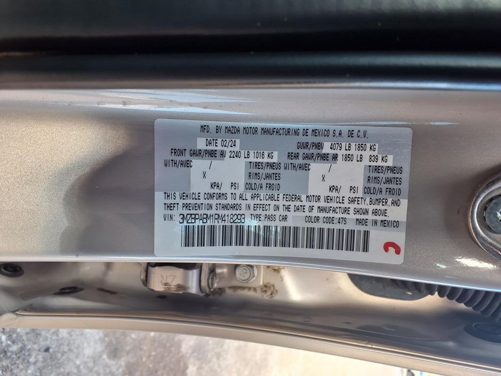 2024 Mazda Mazda3 2.5 S Select Sport Silver at Big Star Chrysler Jeep Dodge Ram 