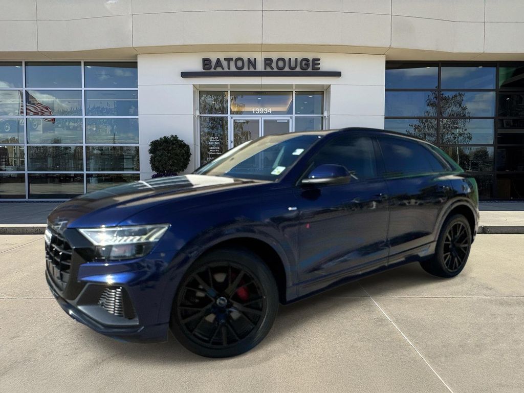 Blue Metallic 2020 Audi Q8 SUV / Crossover All-Wheel Drive 8-Speed Automatic