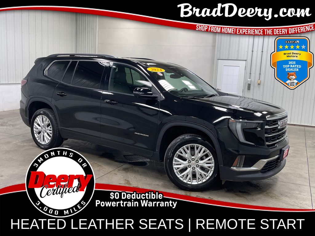 Black (Ebony Twilight Metallic) 2024 GMC Acadia SUV / Crossover Four-Wheel Drive 8-Speed Automatic