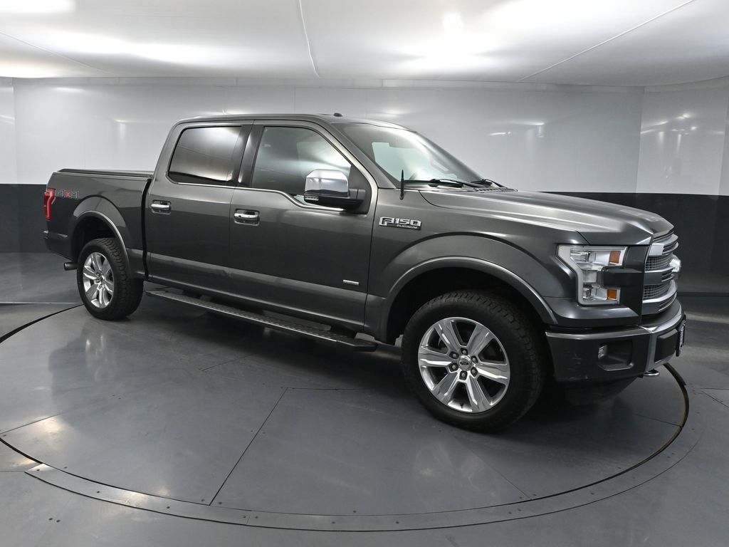 Gray (Magnetic Metallic) 2015 Ford F-150 Pickup Truck Four-Wheel Drive 6-Speed Automatic