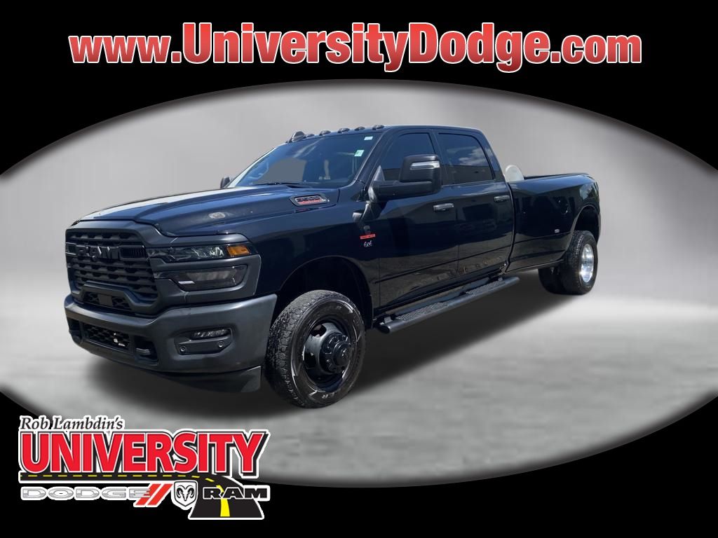 Diamond Black 2025 RAM 3500 Tradesman Crew Cab LB DRW 4WD Pickup Truck Four-Wheel Drive 8-Speed Automatic