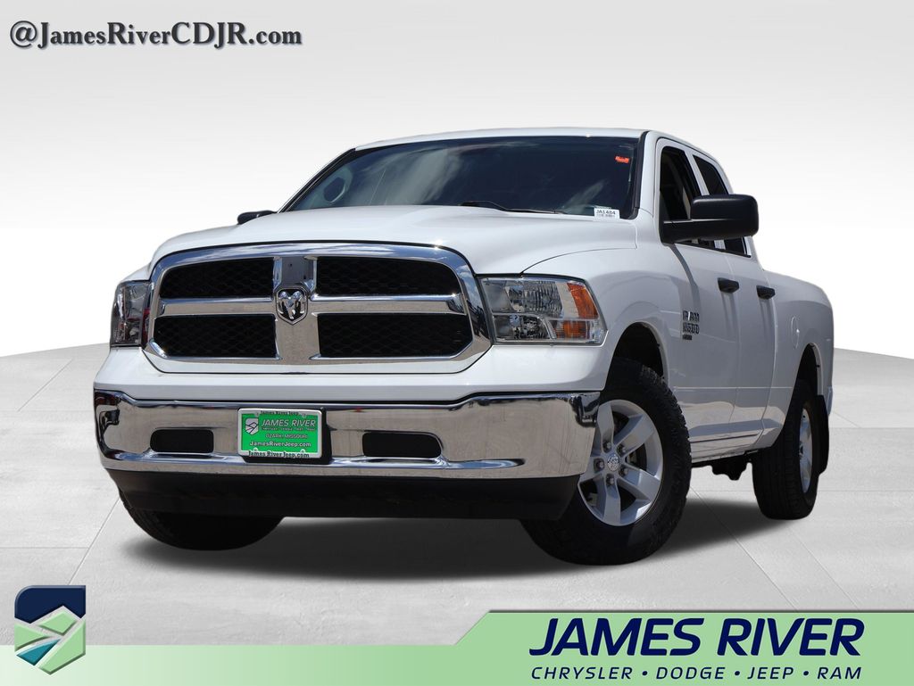 Bright White Clearcoat 2023 RAM 1500 Classic SLT Quad Cab 4WD Pickup Truck Four-Wheel Drive 8-Speed Automatic