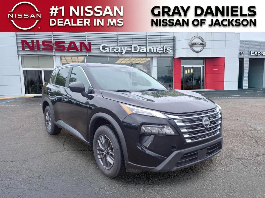 Super Black 2024 Nissan Rogue S FWD SUV / Crossover Front-Wheel Drive Continuously Variable Transmission