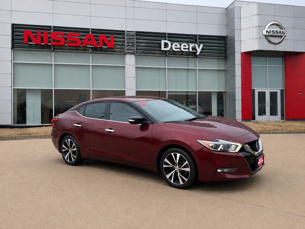 Carnelian Red 2018 Nissan Maxima SV FWD Sedan Front-Wheel Drive Continuously Variable Transmission