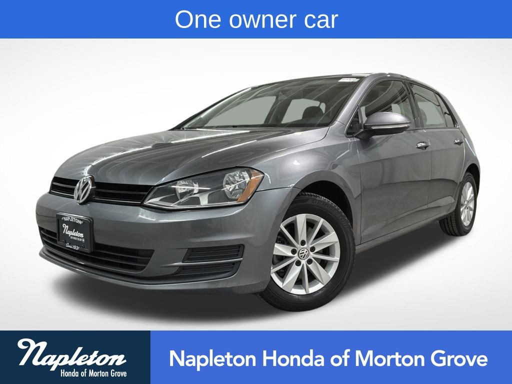 Platinum Gray Metallic 2016 Volkswagen Golf Hatchback Front-Wheel Drive 6-Speed Automatic