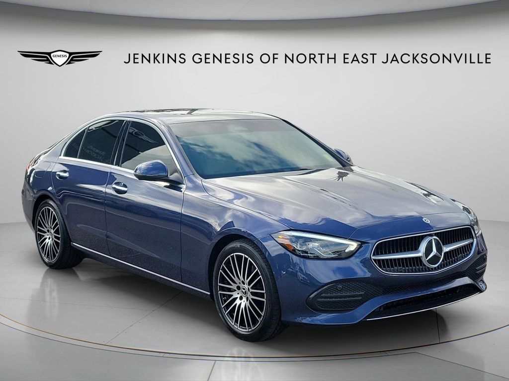 Twilight Blue Metallic 2024 Mercedes-Benz C-Class C 300 RWD Sedan Rear-Wheel Drive 9-Speed Automatic