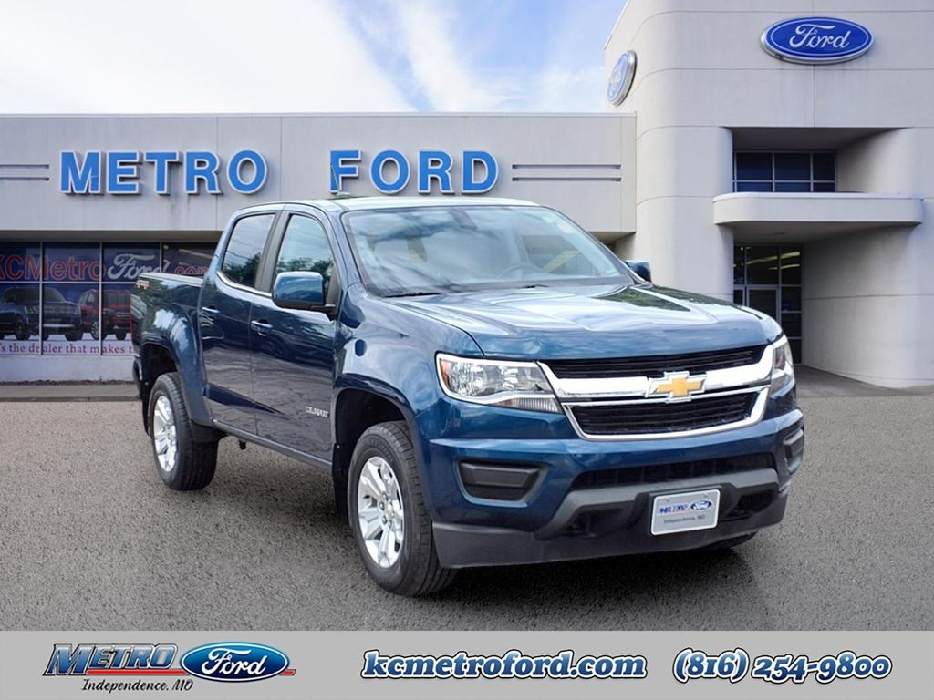 Pacific Blue Metallic 2020 Chevrolet Colorado Pickup Truck Four-Wheel Drive 8-Speed Automatic