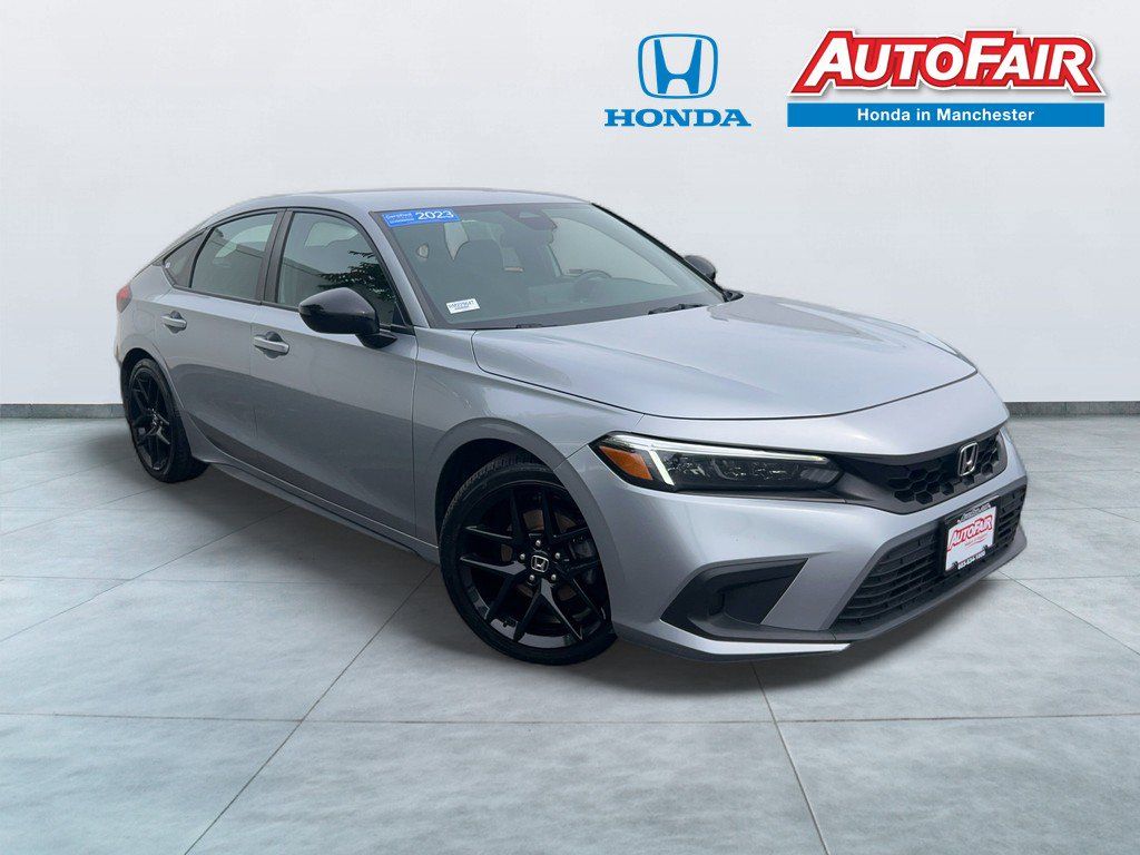 Silver Metallic 2023 Honda Civic Hatchback Hatchback Front-Wheel Drive Continuously Variable Transmission