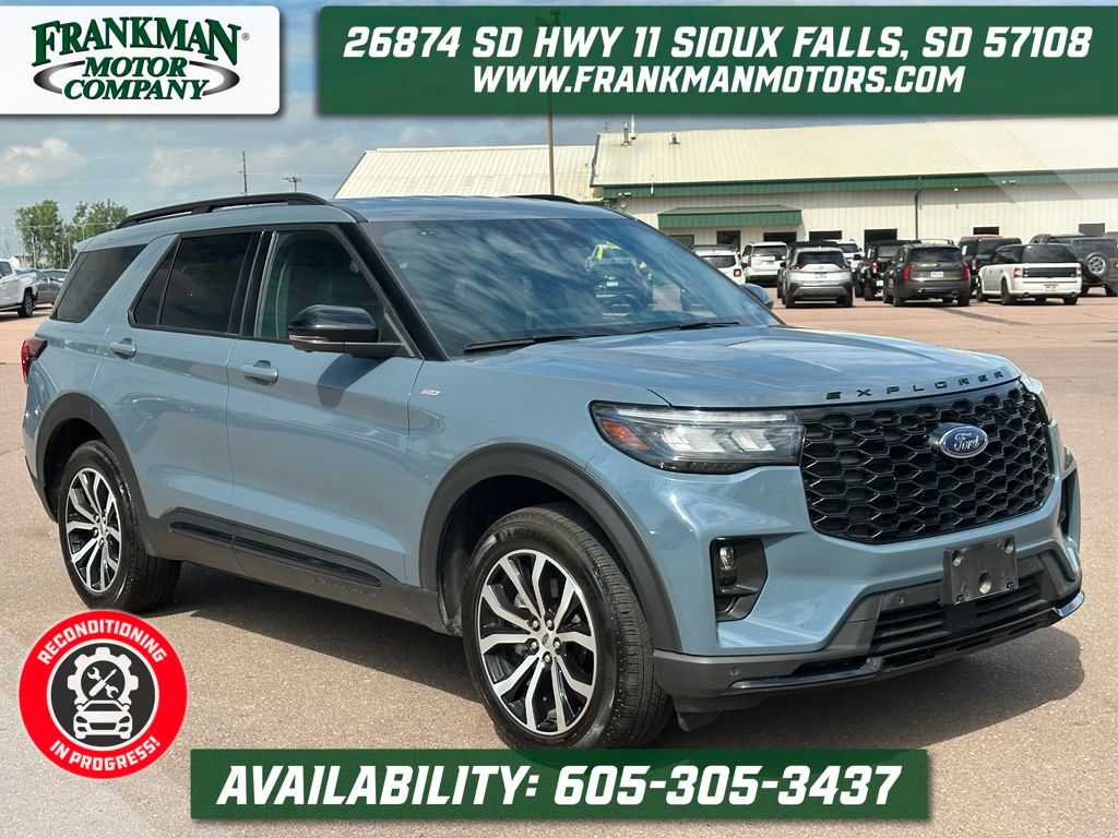 Vapor Blue Metallic 2025 Ford Explorer SUV / Crossover All-Wheel Drive Automatic