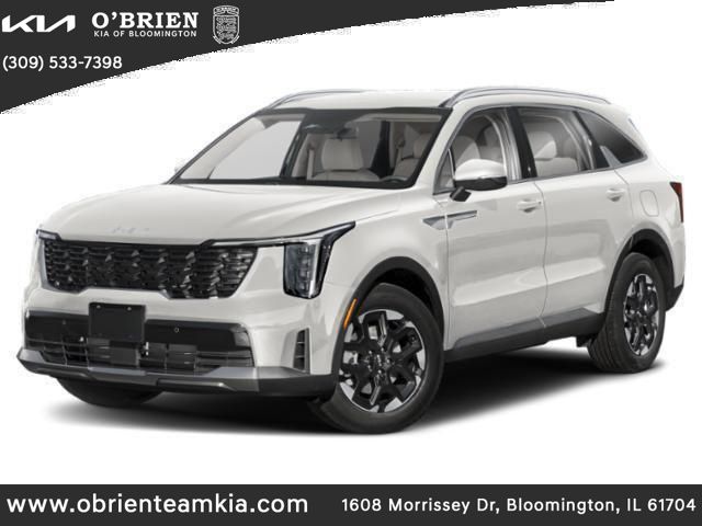 Glacial White Pearl 2025 Kia Sorento S AWD SUV / Crossover All-Wheel Drive 8-Speed Automatic