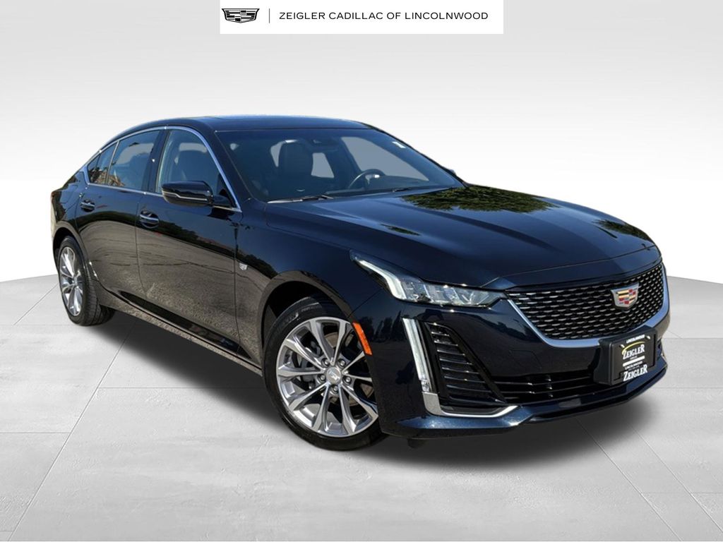 Dark Moon Blue Metallic 2021 Cadillac CT5 Sedan All-Wheel Drive Automatic