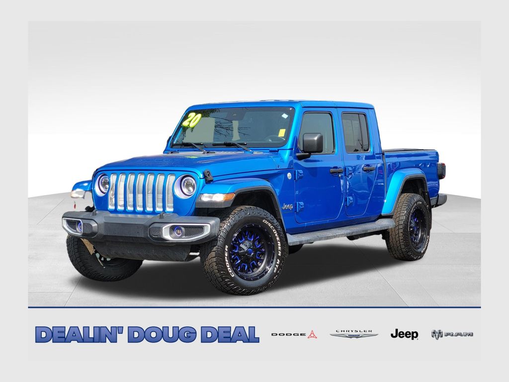 Hydro Blue Pearlcoat 2020 Jeep Gladiator Pickup Truck Four-Wheel Drive 8-Speed Automatic