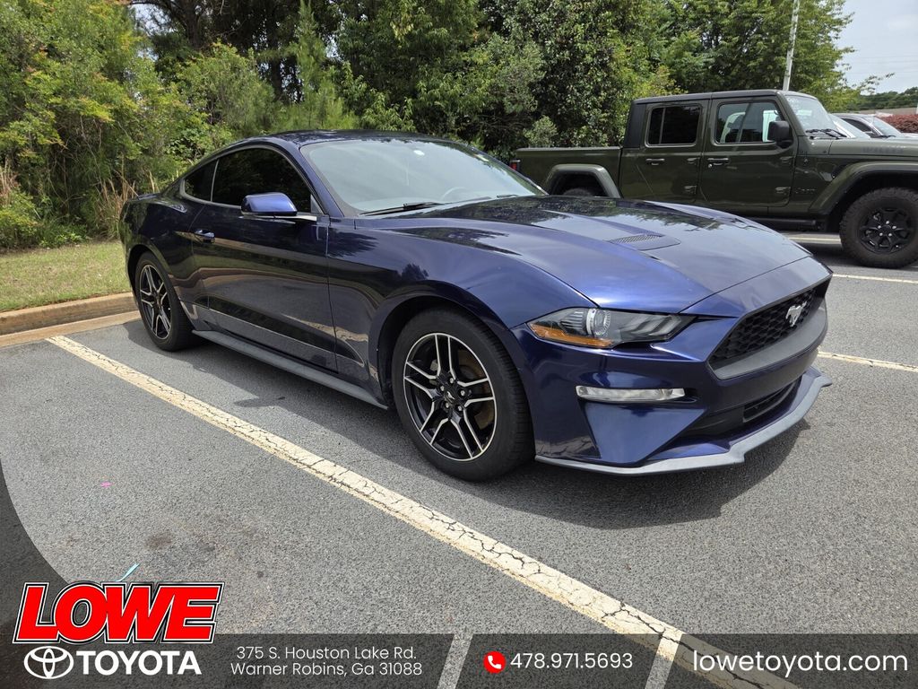 Kona Blue Metallic 2020 Ford Mustang EcoBoost Premium Coupe RWD Coupe Rear-Wheel Drive Automatic
