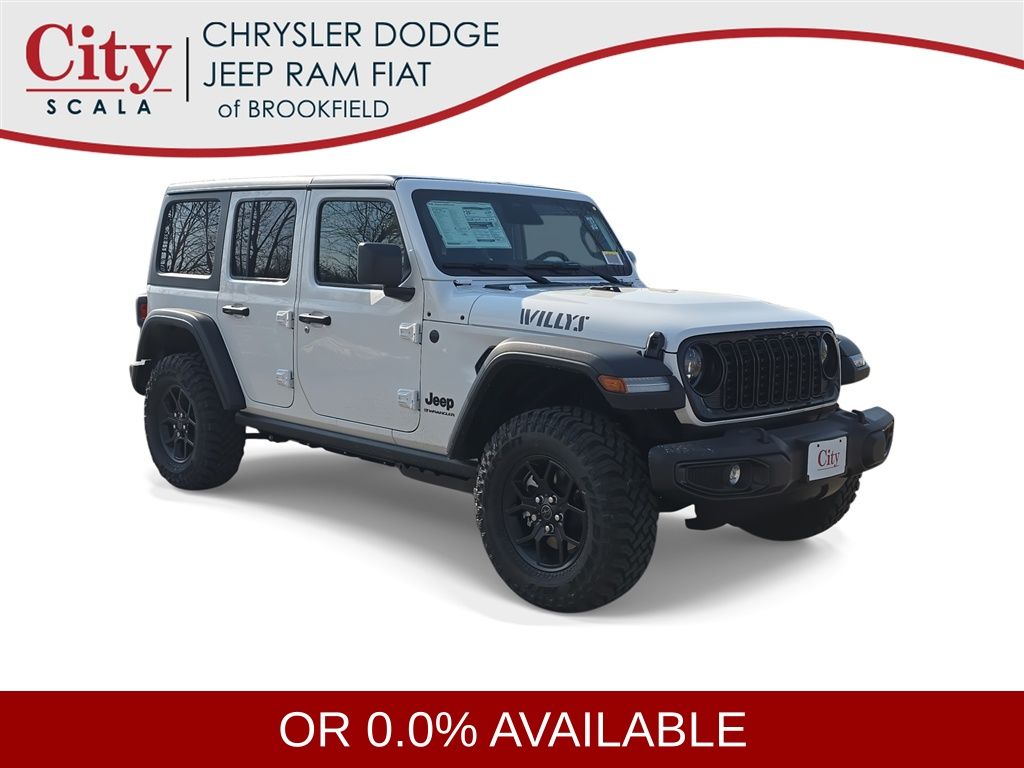 Bright White Clearcoat 2026 Jeep Wrangler SUV / Crossover Four-Wheel Drive 8-Speed Automatic