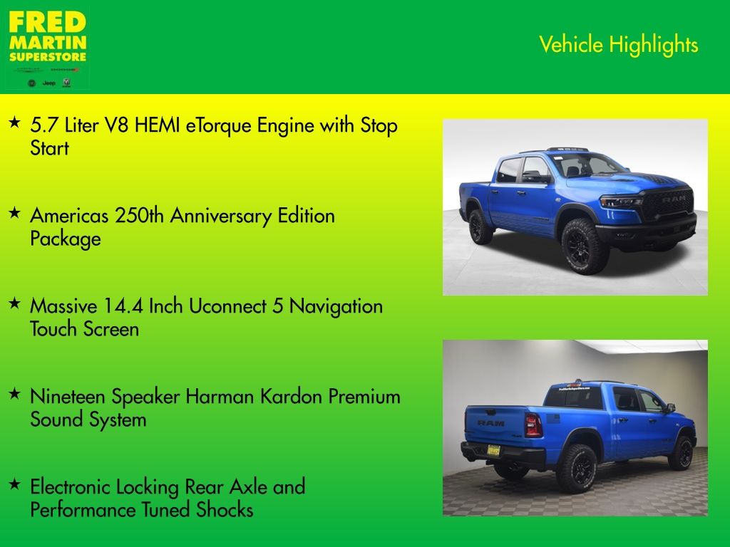 new 2026 Ram 1500 car, priced at $67,386