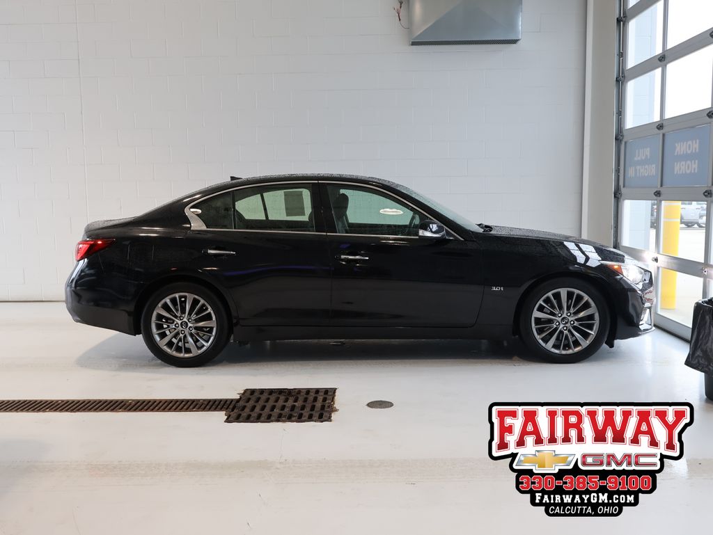 Black Obsidian 2018 INFINITI Q50 Sedan All-Wheel Drive 7-Speed Automatic