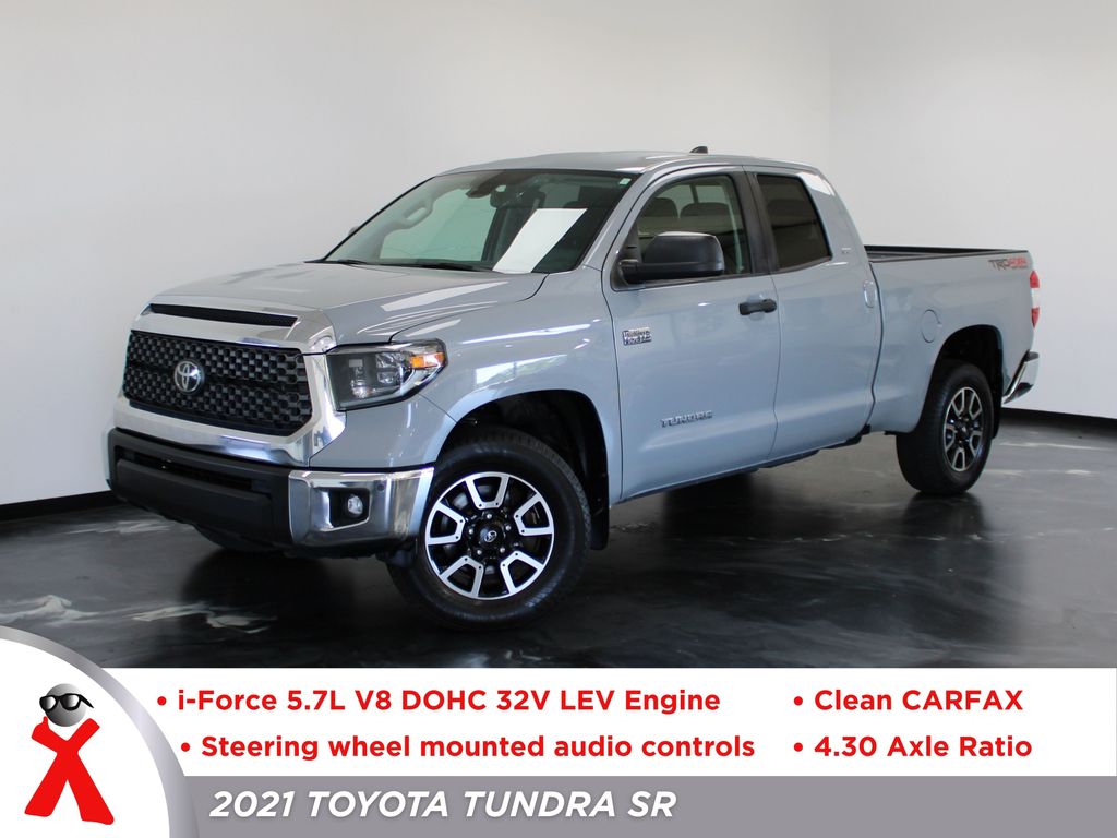 Gray 2021 Toyota Tundra Pickup Truck Four-Wheel Drive 6-Speed Automatic