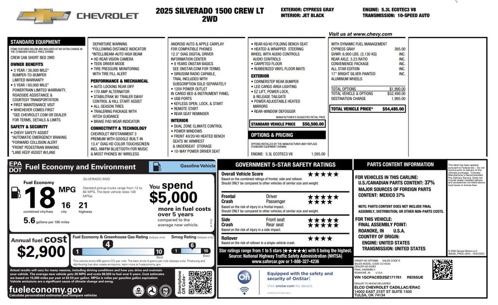 2025 Chevrolet Silverado 1500 LT - 1