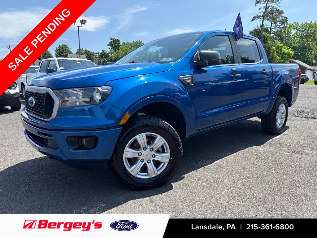 Lightning Blue Metallic 2019 Ford Ranger Pickup Truck Four-Wheel Drive Automatic