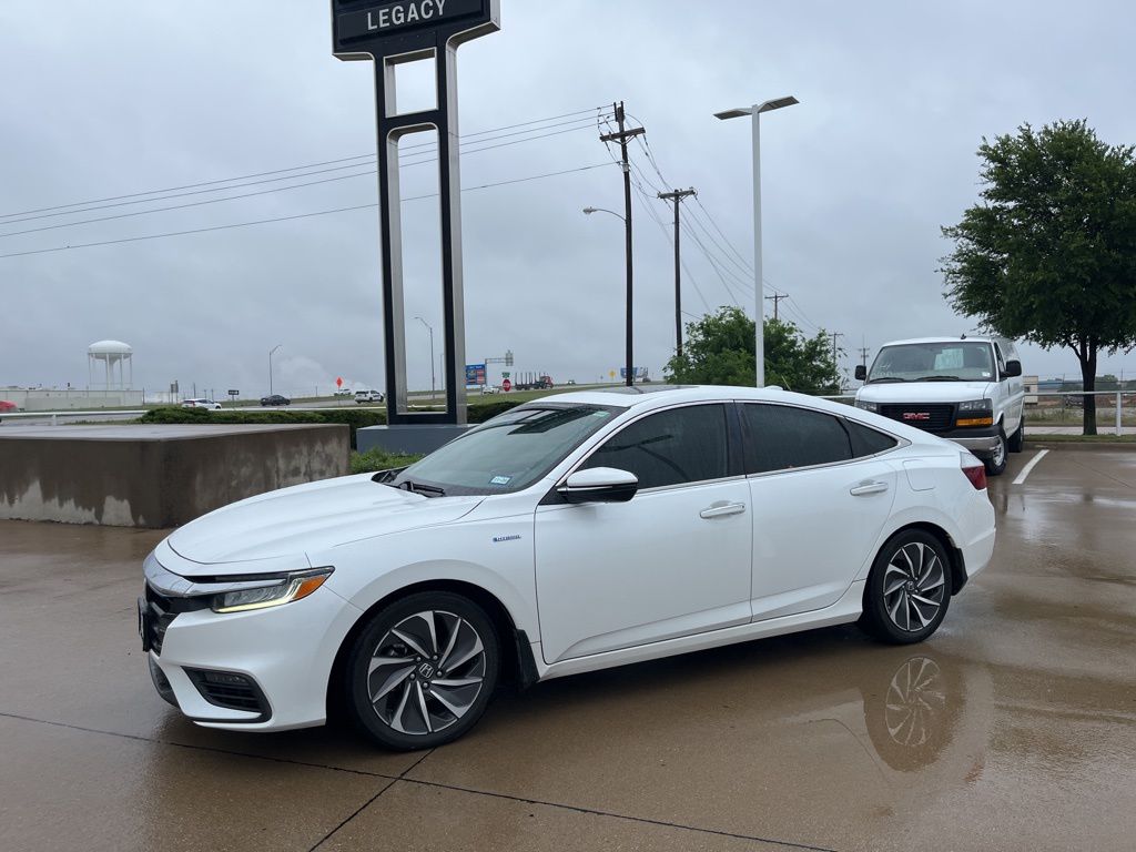 Platinum White Pearl 2020 Honda Insight Touring Sedan FWD Sedan Front-Wheel Drive Continuously Variable Transmission
