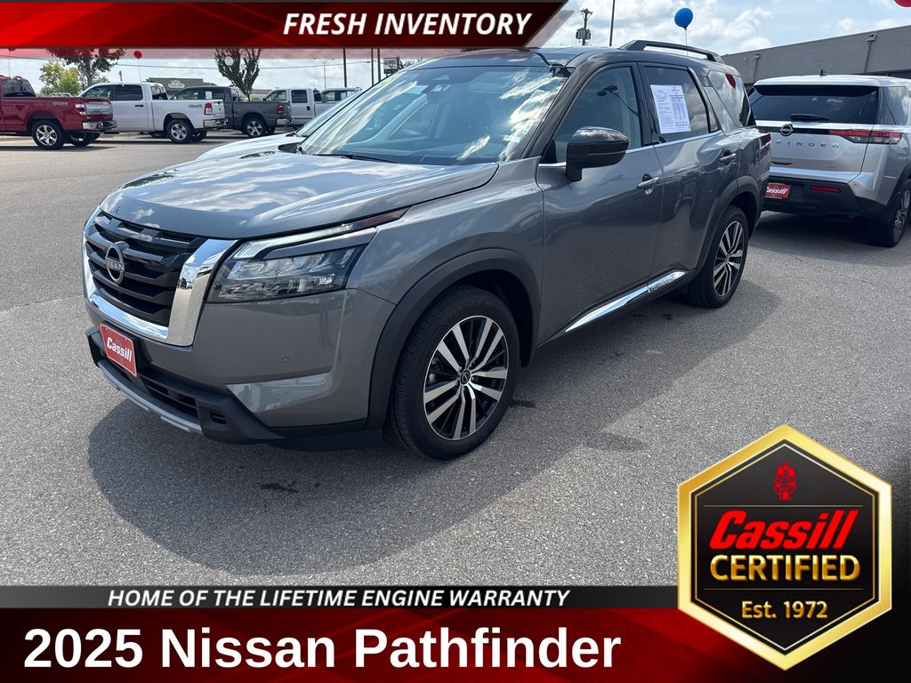 Gun Metallic/Super Black 2025 Nissan Pathfinder SUV / Crossover All-Wheel Drive 9-Speed Automatic