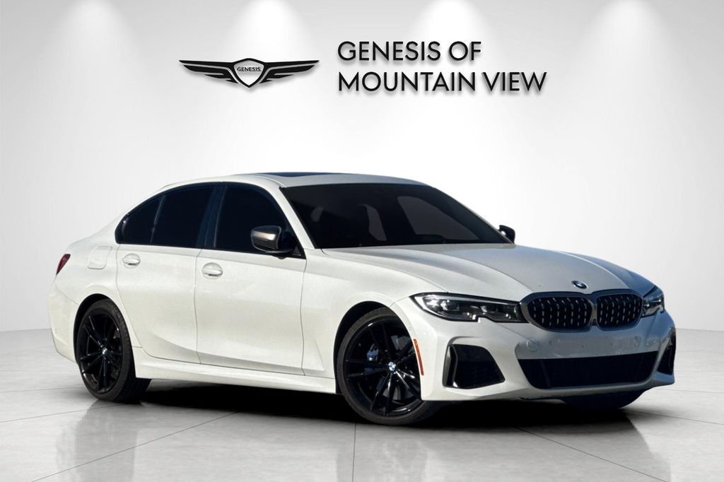 White Metallic 2020 BMW 3 Series M340i Sedan RWD Sedan Rear-Wheel Drive 8-Speed Automatic