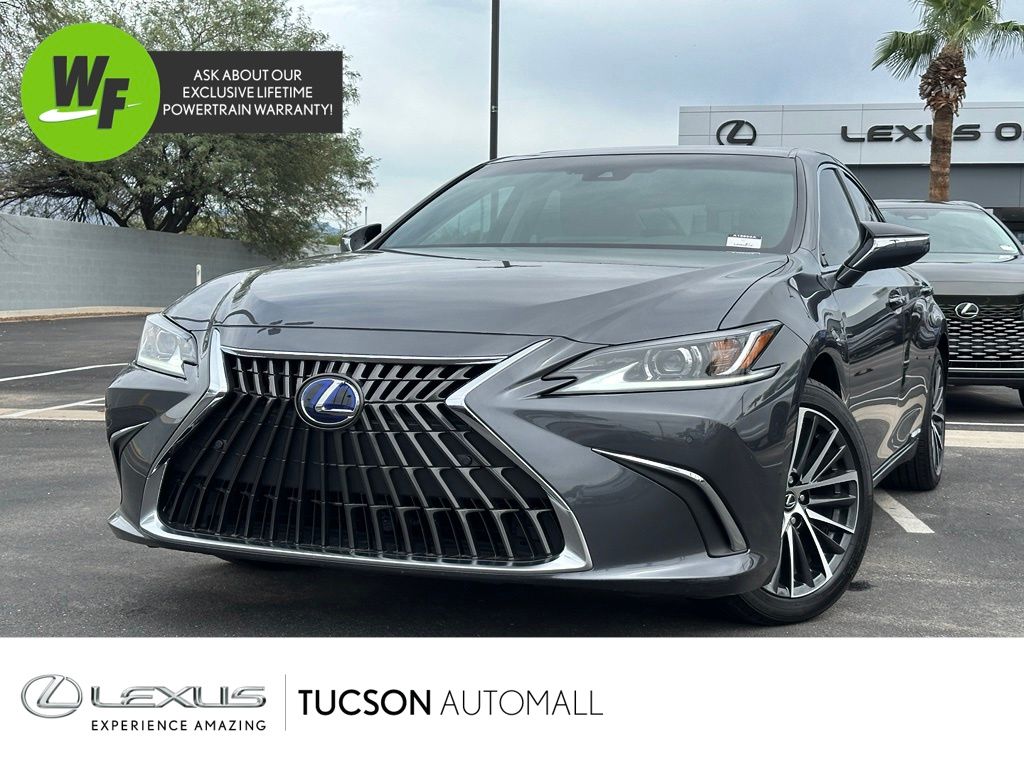 Gray 2022 Lexus ES Hybrid Sedan Front-Wheel Drive Continuously Variable Transmission