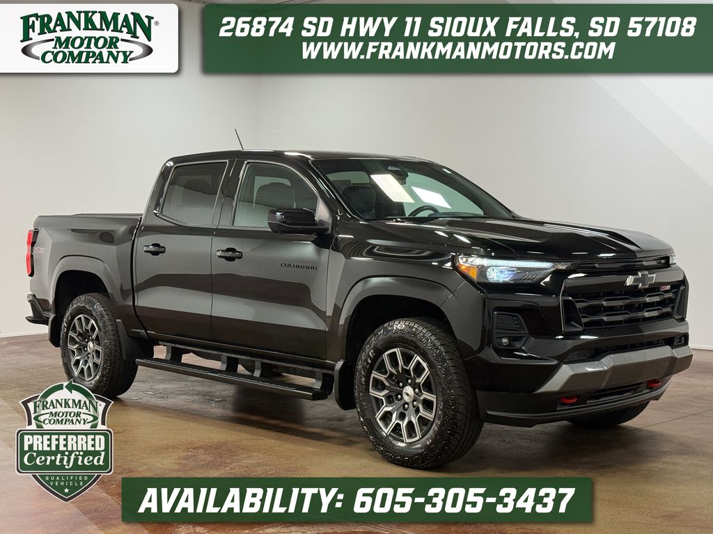 Black 2023 Chevrolet Colorado Pickup Truck Four-Wheel Drive 8-Speed Automatic