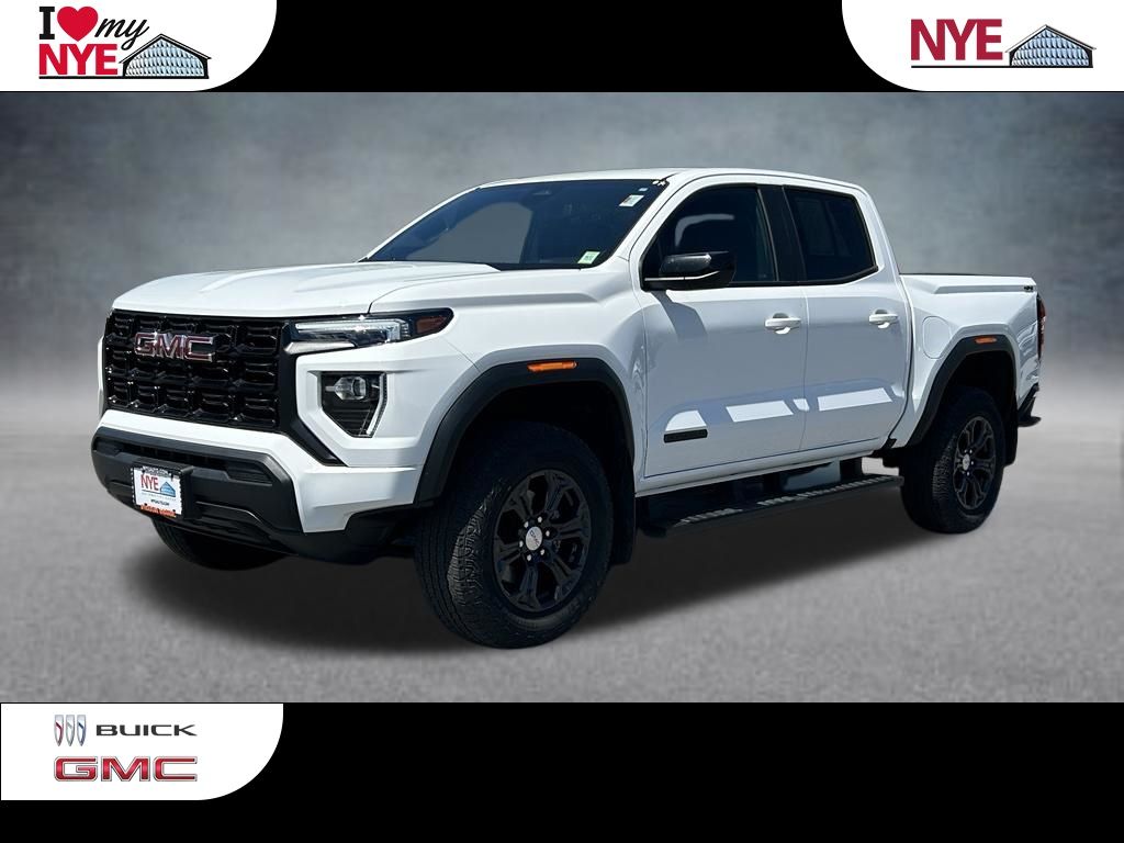Summit White 2024 GMC Canyon Elevation Crew Cab 4WD Pickup Truck Four-Wheel Drive 8-Speed Automatic