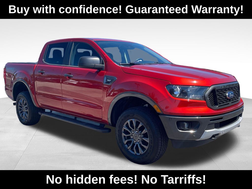 Hot Pepper Red Metallic Tinted Clearcoat 2019 Ford Ranger Pickup Truck Four-Wheel Drive Automatic