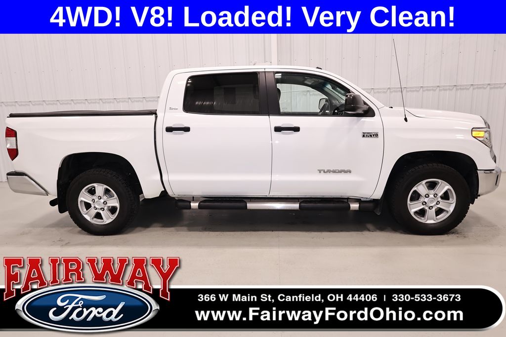 Super White 2016 Toyota Tundra Pickup Truck Four-Wheel Drive 6-Speed Automatic Overdrive