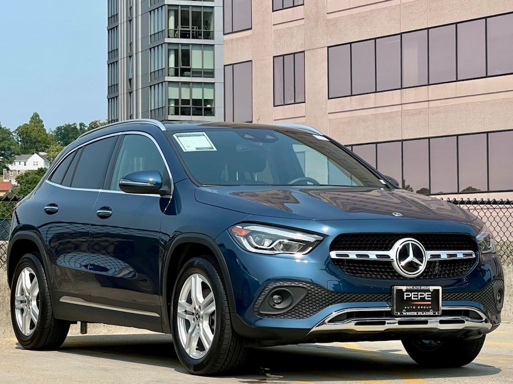 Denim Blue Metallic 2023 Mercedes-Benz GLA SUV / Crossover All-Wheel Drive 8-Speed Dual Clutch