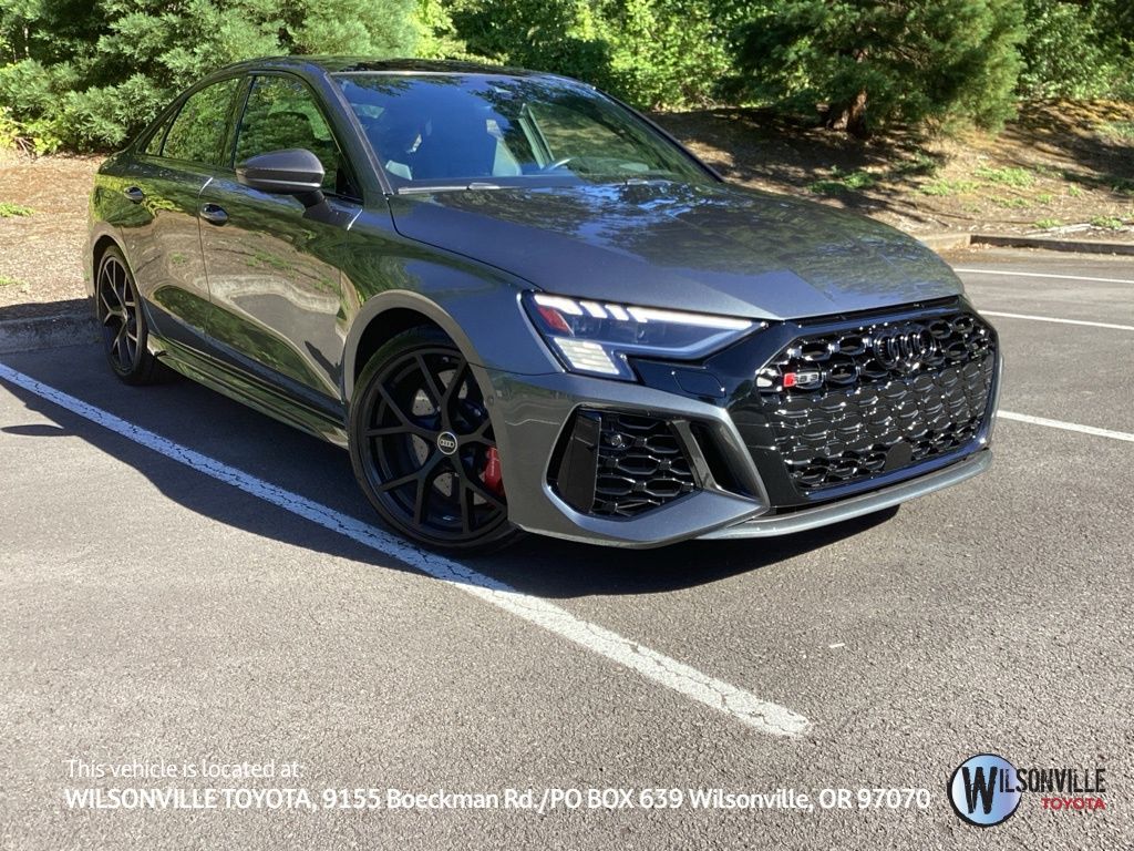 Daytona Gray Pearl Effect 2023 Audi RS 3 Sedan All-Wheel Drive 7-Speed Automatic