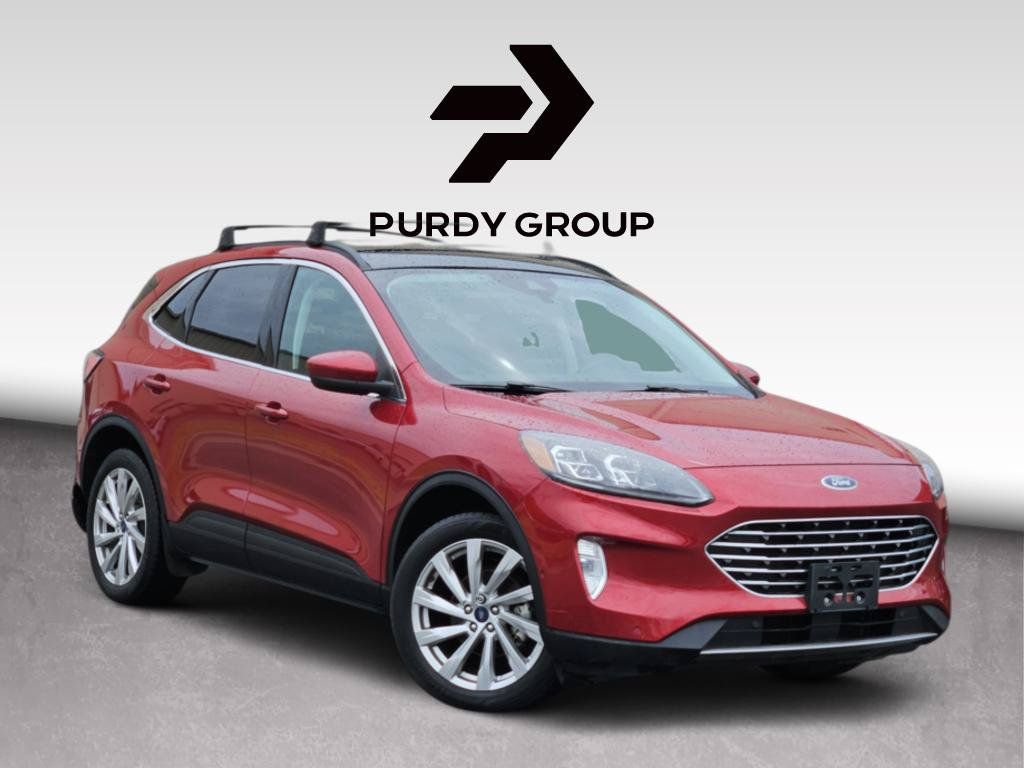 Red Metallic 2021 Ford Escape Hybrid SUV / Crossover All-Wheel Drive Continuously Variable Transmission