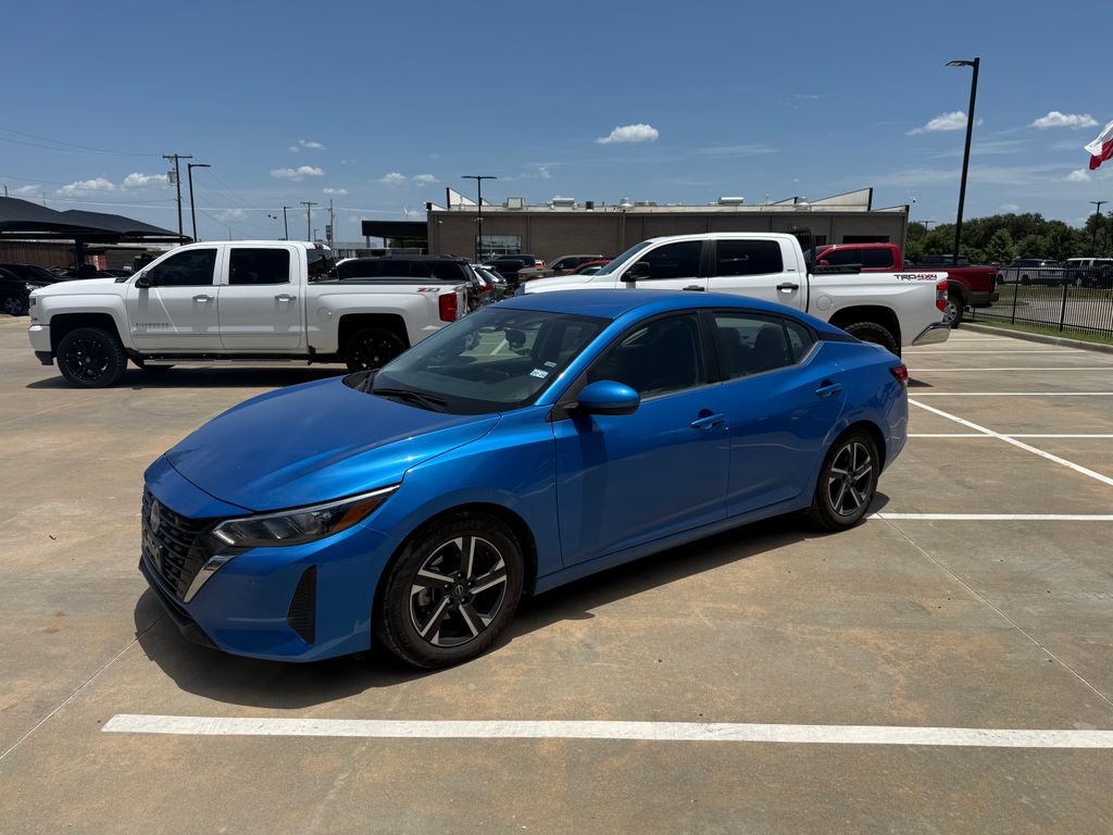 Electric Blue Metallic 2024 Nissan Sentra Sedan Front-Wheel Drive Continuously Variable Transmission