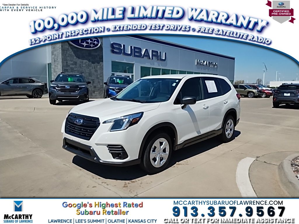 Crystal White Pearl 2024 Subaru Forester Crossover AWD SUV / Crossover All-Wheel Drive Continuously Variable Transmission